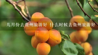 几月份去贵州旅游好 什么时候去贵州旅游好