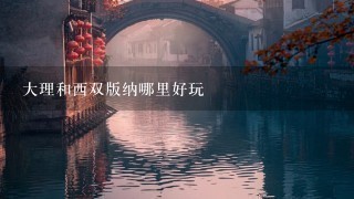 大理和西双版纳哪里好玩