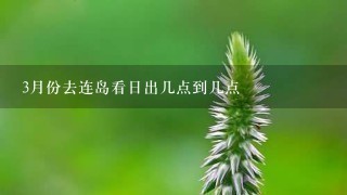 3月份去连岛看日出几点到几点