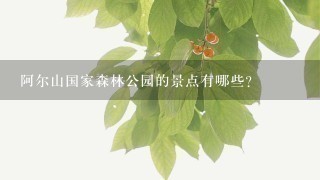 阿尔山国家森林公园的景点有哪些？