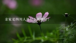 亲家是4川人送什么礼物好？