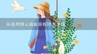 从沧州到云南旅游报团多少钱