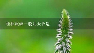 桂林旅游1般几天合适