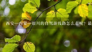 西安—内蒙—银川的自驾游线路怎么走呢？最好能附带景点路书什么的，谢谢了