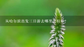 从哈尔滨出发3日游去哪里比较好？