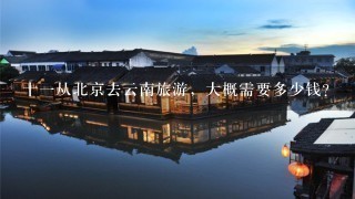 十1从北京去云南旅游，大概需要多少钱？