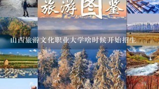 山西旅游文化职业大学啥时候开始招生