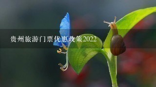 贵州旅游门票优惠政策2022