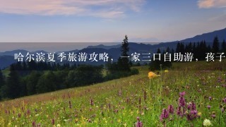 哈尔滨夏季旅游攻略，1家3口自助游，孩子初中毕业，哈尔滨及附近旅游线路，详细。