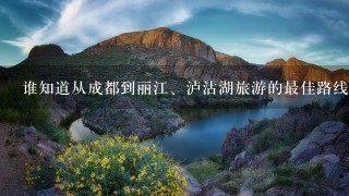 谁知道从成都到丽江、泸沽湖旅游的最佳路线