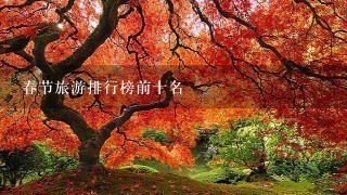春节旅游排行榜前十名