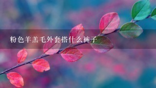 粉色羊羔毛外套搭什么裤子