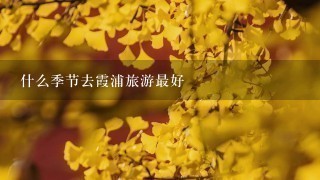 什么季节去霞浦旅游最好