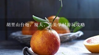 胡里山台炮，厦大，集美学村游玩攻略