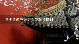 重庆旅游导游怎么能联系得到