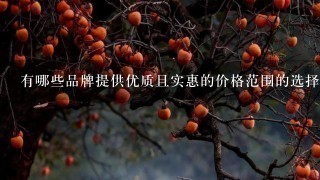 有哪些品牌提供优质且实惠的价格范围的选择吗？