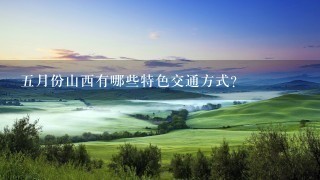 五月份山西有哪些特色交通方式?